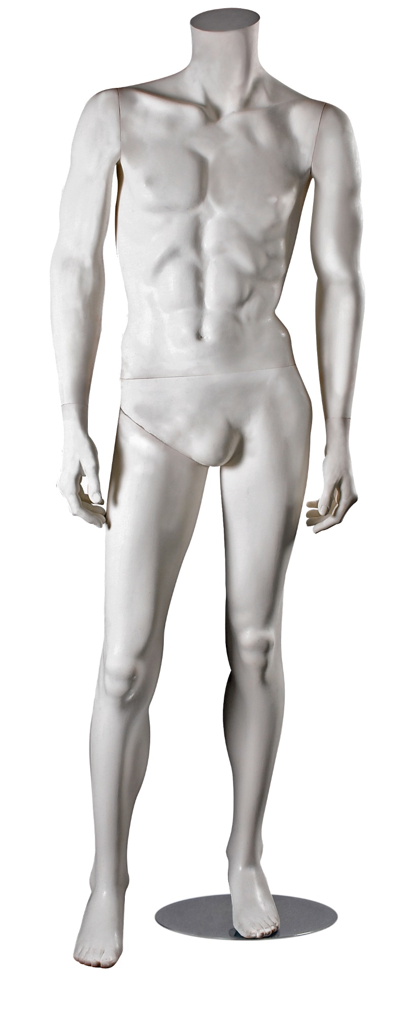 Schaufensterfigur "Style" Herr ohne Kopf, mit ausgestelltem Bein