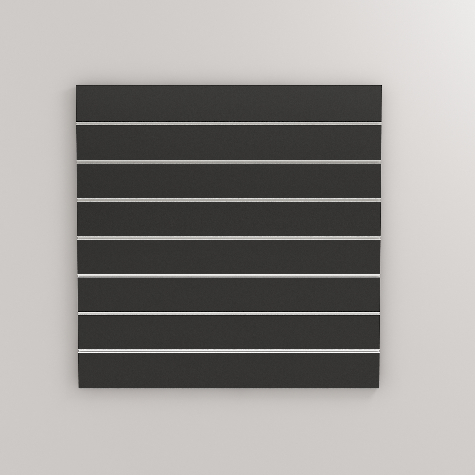 Lamellenwand "Standard" inkl. 7 Aluprofile, weiß oder schwarz matt
