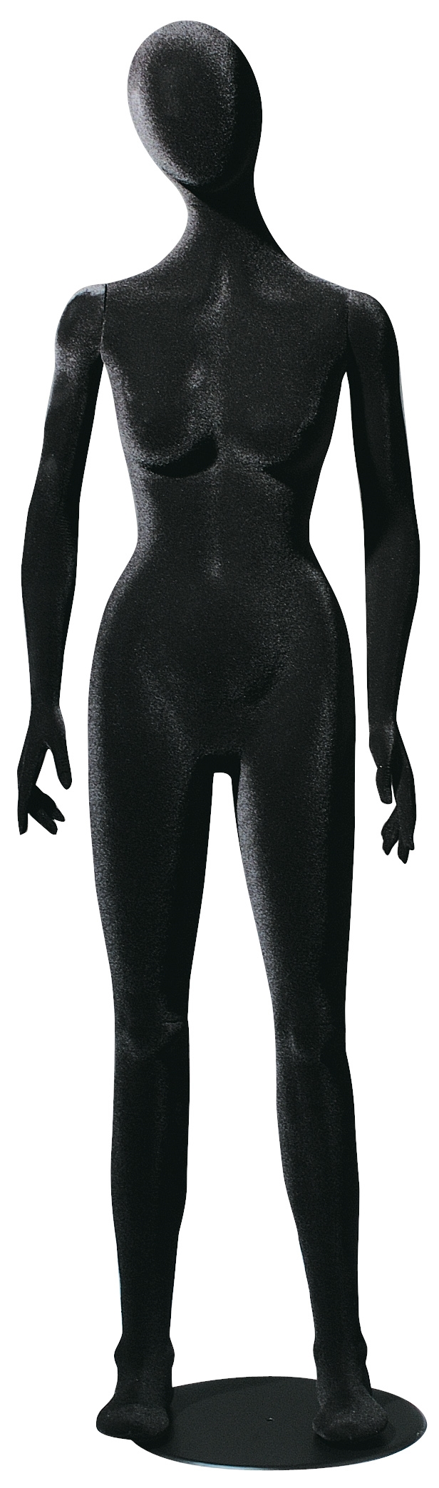 Flexible Damenfigur "Polystar" ABSTRAKT, beflockt schwarz