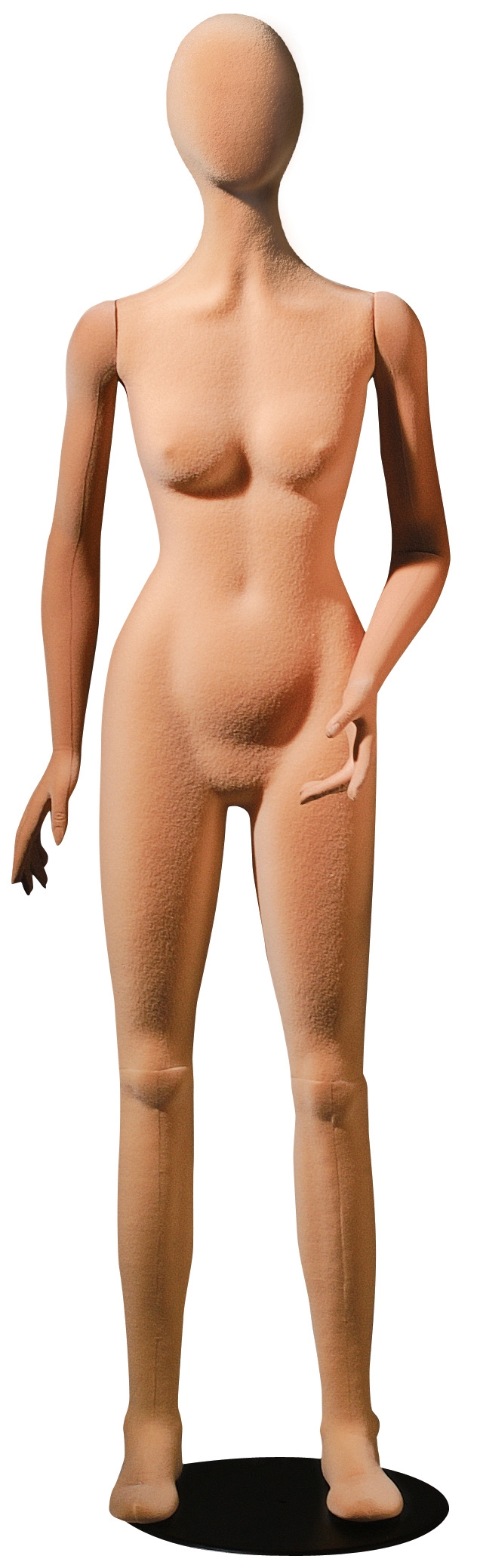 Flexible Damenfigur "Polystar" ABSTRAKT, beflockt hautfarbe