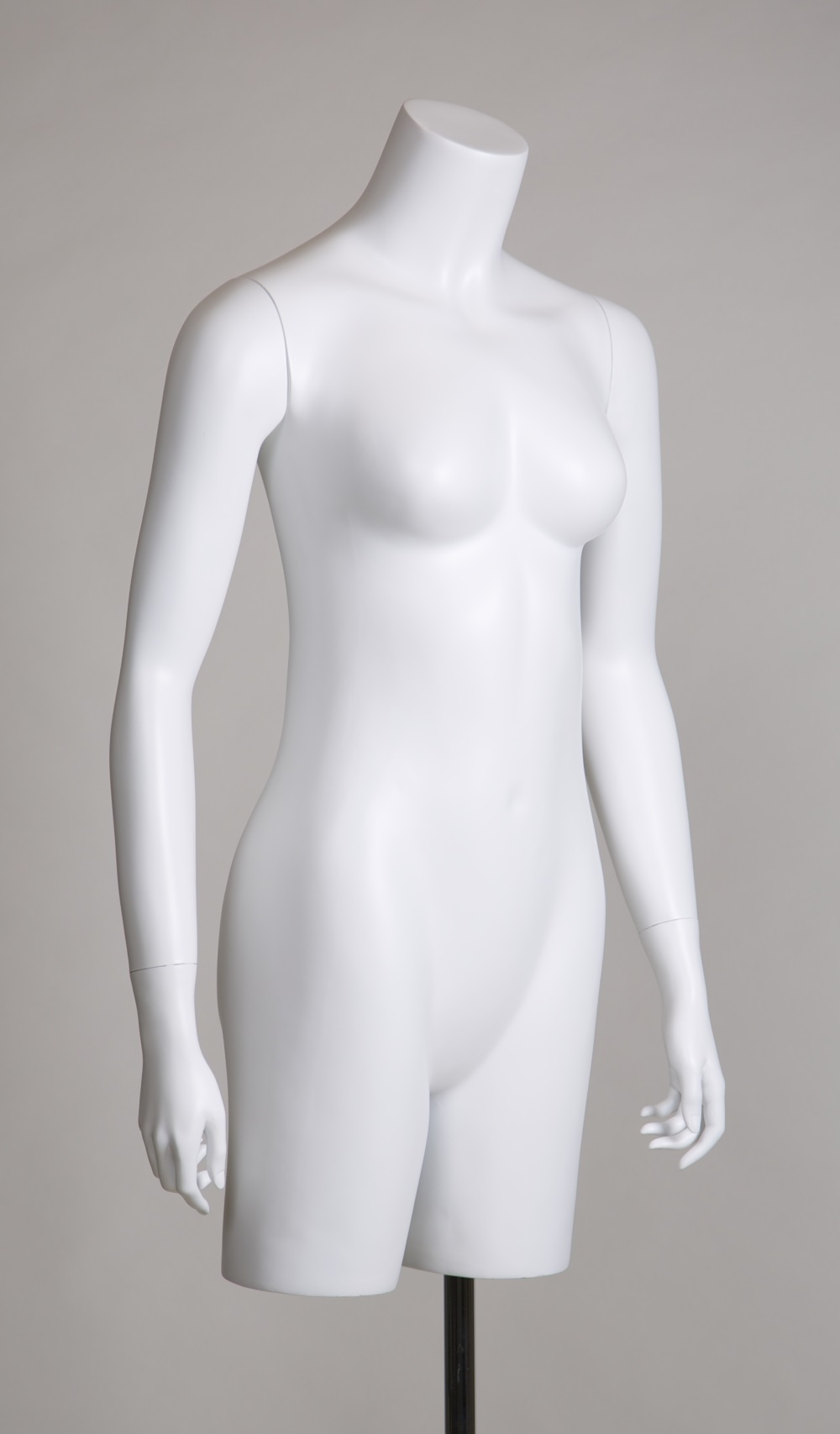 Damenbüste mit geraden Armen "Style", Farbe weiß