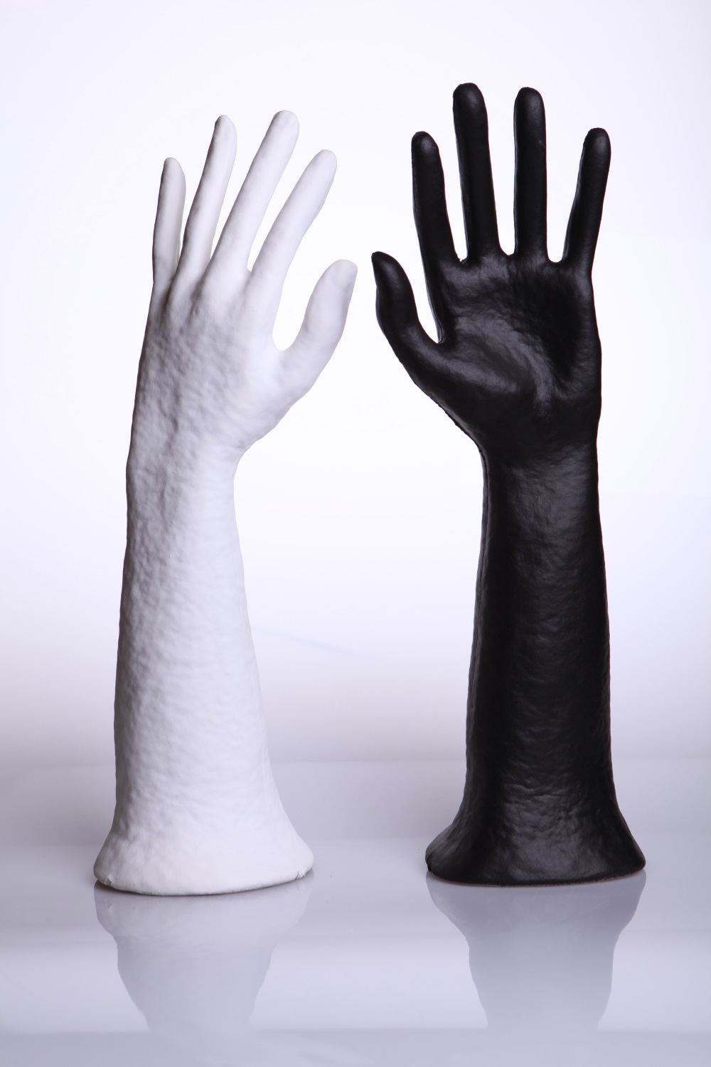 Schmuckdisplay "ÖKO" Hand Größe 39x12cm, Farbe: schwarz